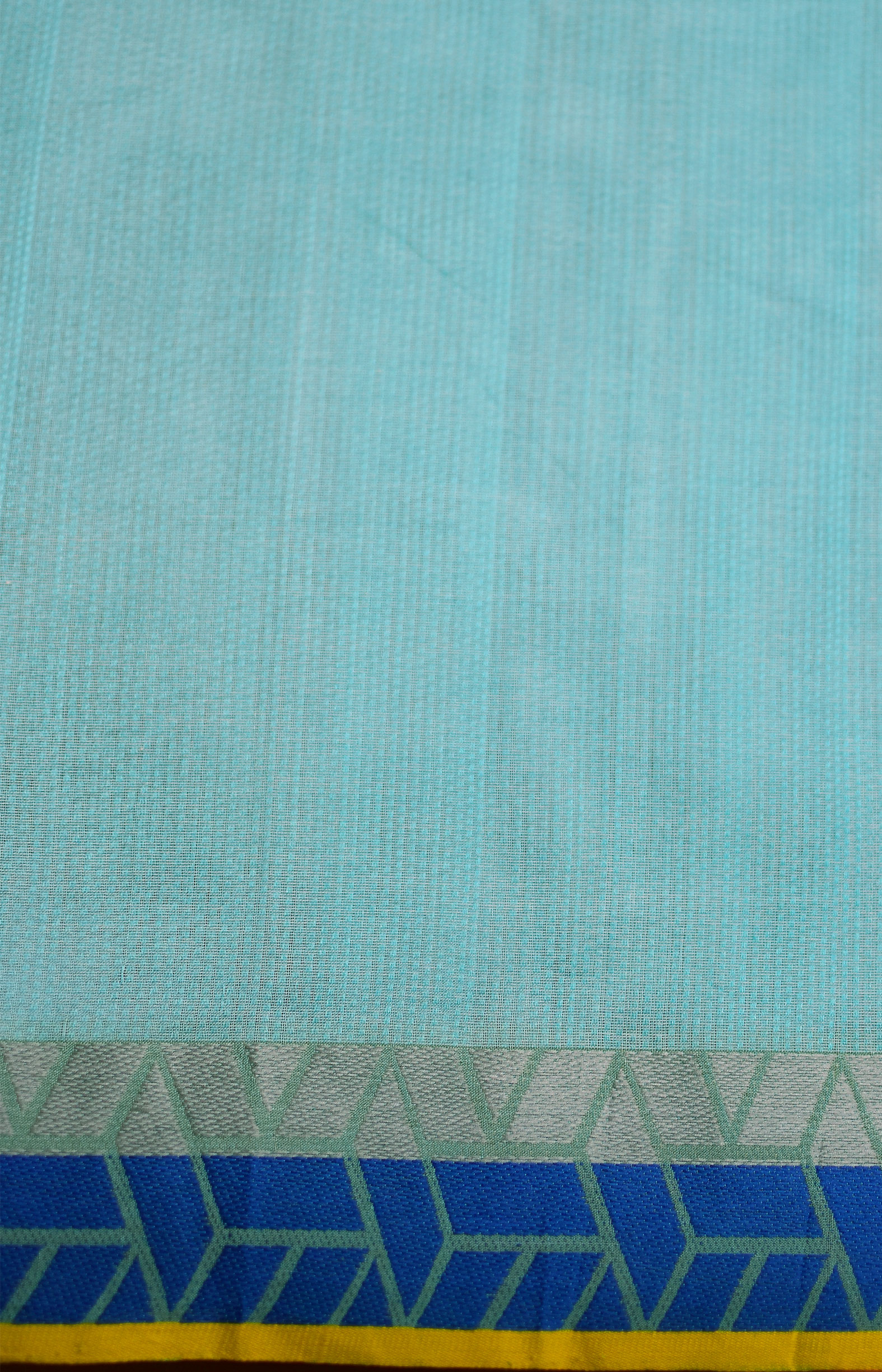 Green, Handwoven Organic Cotton, Textured Weave , Jacquard, Work Wear , Striped Saree